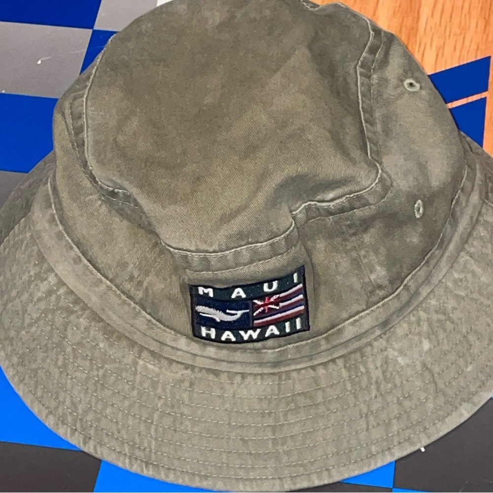Maui Hawaii Olive Green Bucket Hat
